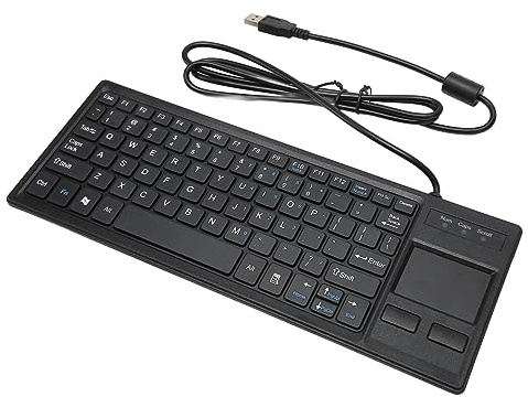 Tonysa Verdrahtete Ultra Dünne -Compact-Touch-Tastatur, X-Scheren Schlüssel, Unterstützt Grundlegende Gesten für Industrie-, Food-Service-, Marine-, Fertigungs-, Militär-und