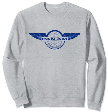Pan Am Clipper Stewardess Blue Print Sweatshirt