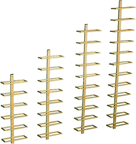 Wine Rack Wall Mounted Wall Mounted Wine Rack, 6/8/10/12 Bottle, Tall Vertical Wine Storage Rack, Small Wine Rack for Bar, Wine Cellar, Kitchen,/Gold/10 Layer