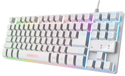 Trust GXT 833W THADO Teclado USB QWERTY Inglés de EE.UU. Blanco