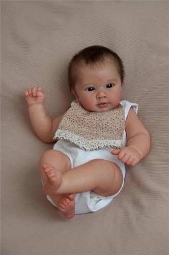 Anano Reborn-Babypuppen, lebensechte echte Babypuppe, 50cm, realistische Babypuppe, weicher Stoffkörper, Gliedmaßen aus Vinyl, Babypuppe als Geschenk für Kinder ab 3 Jahren