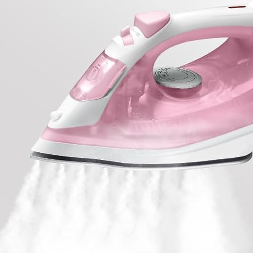Plancha EMMA - Envío 24h - Planchado Fácil - Alta Presión, Bajo Consumo, Alto Rendimiento de Electrodomésticos - Hogar y Hostelería - Plancha Vapor (Rosa)