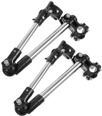 BCOATH Lot de 2 Supports de Parapluie de vélo Robustes en Acier Inoxydable pour Poussette électrique de vélo Installation Facile à régler