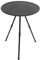 Happyyami Table Pliante D'extérieur Table Ronde Pliante Table De Cuisson Portable Table De Camping Compacte Table Basse D'extérieur Ronde Table De Camping Pliable Acier Carbone Black