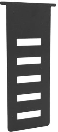 Gerätesteckdosen-Verlängerungsplatte, 5 Steckplätze, Flache Herd-Steckdosen-Verlängerungsplatte aus Edelstahl 304 für GS 450K (Black)