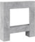 854601 - Marco para chimenea (81 x 18 x 82 cm, material de madera), color gris