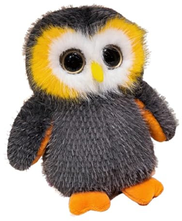 Eule Kuscheltier Eule Plüschtier stofftier Glubschis, zum Spielen und Kuscheln, Weiches Schmusetier für Mädchen, Jungen, Babys (20 cm,Grau)