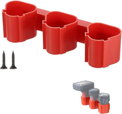 1pack Battery Hanger Compatible with M12 Battery Holder Wall Mount Tool Holder with Battery Slots Battery Packout Racks