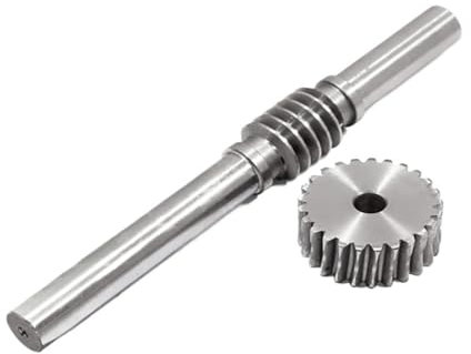 1 pz 1M 45 Albero a vite senza fine in acciaio, 1M Riduttore Vite senza fine CNC Parte 20 denti, Gruppo vite senza fine ad alte prestazioni