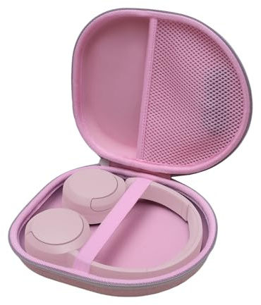 L LTGEM Carrying Case for Sony WH-CH520 / WH-CH510 Headphone, Sony Headphone Case - Hard Storage Bag (Case Only) - Pink