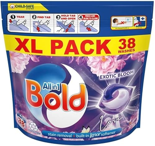 Bold Pods Washing Liquid Capsules Exotic Bloom 38 Washes