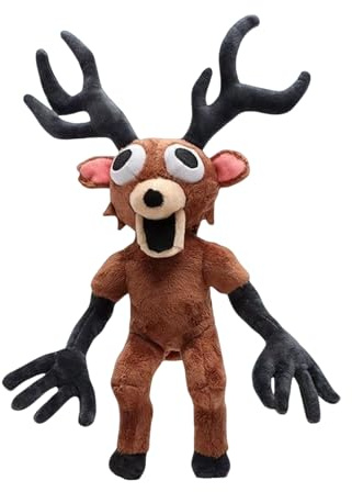PLUSHCEWT 99 Nächte im Wald Vielschichtiger Antagonisten Plüsch​ Weiches Kuscheltier Faszinierender Waldbewohner​ Emotionales Geschenk für Fans von Fantasy-Spiel und Antagonisten (Elch 35 cm)