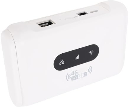 Vvikizy Entsperrter 4G-LTE-WLAN-Router, Schnelle 150 Mbit/s Download-Geschwindigkeit, 300 Mbit/s Drahtlose Übertragung mit 2 Antennen für Smartphone-Tablet-PC
