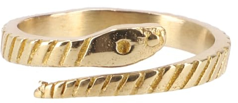GURU SHOP Wickelring mit Schlangenmotiv - Goldfarben