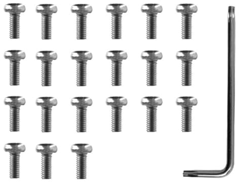 JoyousMall 21 tornillos para m3 con llave para Xiaomi para m365 Pro scooter eléctrico inferior cubierta de batería kit de accesorios de acero plateado