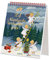 24 nostalgische Weihnachtsgrüße: Ein Postkarten-Adventskalender zum Aufstellen