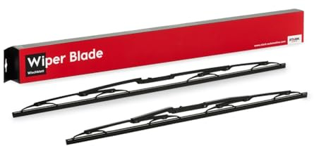 STARK Scheibenwischer Set Wischerblätter Satz ohne Spoiler Vorne Länge 1: 650mm Länge 2: 550mm Standard Kompatibel mit BMW 5 Limousine E39 Hakenbefestigung SKWIB-0940067