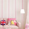 qunxun Moderne Mode Rosa Weiß Vertikal Gestreifte Tapete Für Kinderzimmer Schlafzimmer Wohnzimmer Wanddekoration Vliestapete10*0.53m