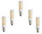 Dimmable E11 LED Bulb Mini Candelabra Base Energy Saving Light 110V,5W Replace 50W Ceiling Fan Halogen Bulbs,3000K/6000K, Chandelier 5-Pack,by LLP-LED (Color : Warm White)