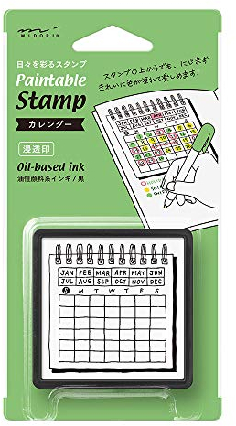 DESIGNPHIL 35399006 Midori Stempel Durchdringender Stempel Kalender Muster