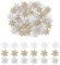 600PCS Christmas Confetti Glitter Snowflakes Table Confetti Silver Gold Snowflake Sequins for Christmas Holiday Party Decorations