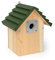 CJ Wildlife 909-750619 Nistkasten 'Vail', Ø 34 mm, grün/Natur
