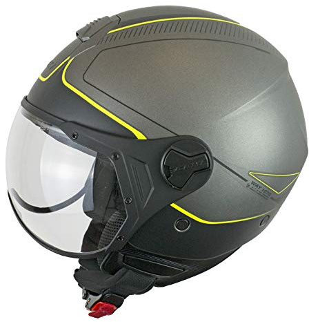 CGM Casco demi jet visiera sagomata