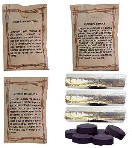 Incienso Semana Santa Esperanza de Triana - Incienso en Grano 50 Gramos liturgia Pascua para Quemador incensario (Esperanza de Triana, Gran Poder, Macarena (CC))