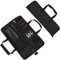Borsa arrotolabile per coltelli da chef, in tessuto Oxford resistente, portatile con 13 scomparti, custodia multifunzione per coltelli da chef, Nero, 18 W * 11 H (46 * 29 cm), Compatto