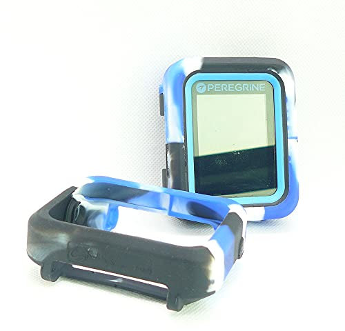 Coque de protection en silicone pour ordinateur de plongée Shearwater Peregrine/Peregrine TX (Camouflage Bleu)