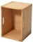 KIRIGEN Wood Cube Storage Organizer Wood Storage Bin for Home Books Clothes Toy Natural, C26-NA