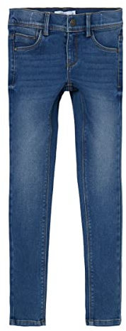 NAME IT Nkfpolly Skinny Jeans 1212-tx Noos Pantaln, Medium Blue Denim, 128 para Niñas