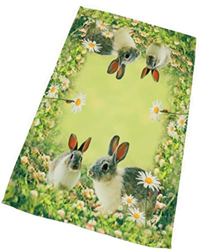 Raebel Tischdecke Ostern 30x70 cm Osterdecke Tischläufer Mitteldecke Hasen Läufer 100% Polyester