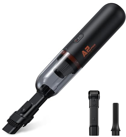 Baseus Autostaubsauger Kabelloser Handstaubsauger Wiederaufladbar Typ-C Schnellladung, Mini Tragbarer Handstaubsauger Kleiner Staubfänger für Auto, Hausgebrauch, Hundehaar