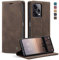 KZB Handyhülle für Xiaomi Redmi Note 12 Pro 5G Hülle für Xiaomi Poco X5 Pro 5G Premium Lederhülle Klappbar Flip Tasche Magnet Kartenfach Standfunktion Schutzhülle für Redmi Note 12 Pro 5G - Kaffee