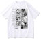 Kinsea T-Shirt for Men Short Sleeve Round Neck Summer, Chainsaw Man Manga Tshirt Y2K Style DENJI Print Tees Casual for Fans-White||S