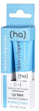 Skincyclopedia Hyaluron Lippenbalsam für sehr trockene und rissige Lippen, Blueberry Lip Balm, Lippenpflege mit Hyaluronsäure, Lippenpflegestift, Lip Mask, feuchtigkeitsspendend, 10ml