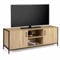 IDMarket - TV-Bank, 140 cm, 2 Türen, industrielles Design