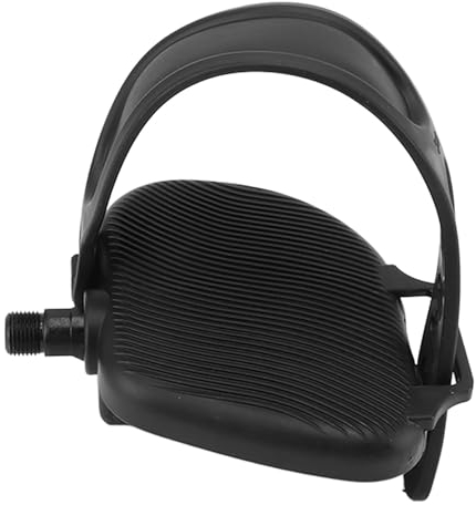 Heimtrainer-Pedale, 1 Paar Heimtrainer-Pedale, Anti-Rutsch-Streifenmuster, Tragbare Heimtrainer-Teile mit Verstellbarem Riemen für Heimtrainer (9/16 Zoll Gewinde)