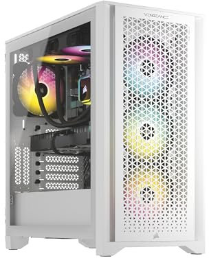 Corsair Vengeance i7500 Series Gaming PC - Liquid Cooled Intel Core i5 14600KF CPU - NVIDIA GeForce RTX 4070 Super GPU - 32GB Vengeance RGB DDR5 Memory - 1TB M.2 SSD - White