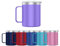 Mi Ko Mi Ka Taza Termo Café y Te para Llevar 400ml - Taza Térmica de Acero Inoxidable con Asa y Tapa (Lila)