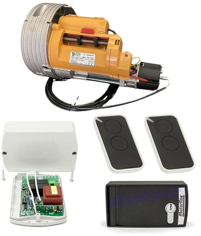 Kit Completo para Puerta Enrollable Cierre metalico hasta 180 Kg para automatizar persianas metalicas comerciales de Tiendas
