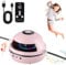 Music Jump Rope Machine, Wireless Skipping Rope with Counter for Adults Kids, Smart Skipping Rope with Remote Control & 10 Speed Level/LED Screen/Colorful Light/Wireless Music Kids Gym Equipment, Pink