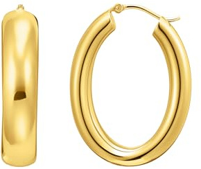 THOMAS SABO Creolen 925 Sterlingsilber, 750 Gelbgold Vergoldung