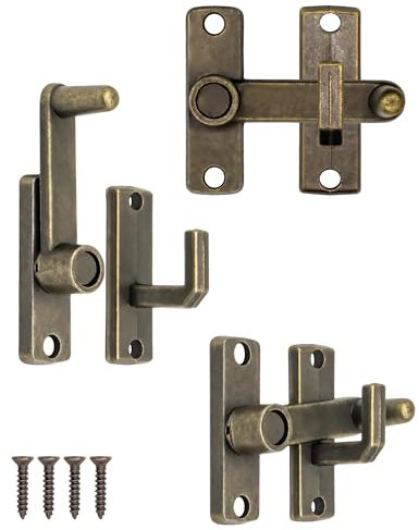 Fuxxer 3 chiusure antiche, ganci, design bronzo, 55 x 48 mm, bronzo