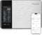 MrOwner Smart Food - Bilancia da cucina con calcolatrice nutrizionale, app gratuita con 19 nutrienti per tracciare, calorie, marco, peso digitale in grammi e once per la perdita di peso, in acciaio
