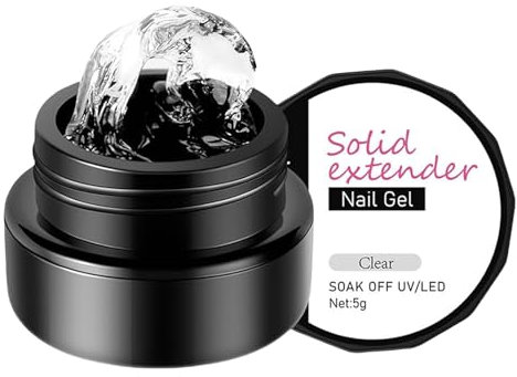 Clear Non-Stick Sculpture Builder Gel for Nails-UV/LED 3D Nail Art - Home DIY Nail Decor - Solid Gel for Carving Patterns