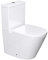 doporro WC à Poser Céramique Blanc Toilette avec Réservoir Abattant Silencieux avec Frein de Chute Aachen179T