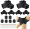 Pergola-Halterung, 10,2 x 10,2 cm, Pergola-Hardware, 12-teiliges DIY-Set aus legiertem Stahl (6 x Basishalterung, 2 x 4-Wege, 4 x 3-Wege-Eckhalterung), für Pavillons, Carport, inklusive Schrauben
