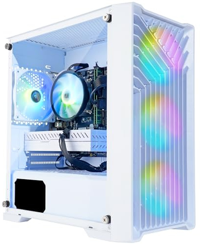 Blackout Computers Gaming Desktop PC Computer, Intel Core i7 3.6 GHz up to 4.0 GHz,AMD Radeon RX 580 8G GDDR5,16GB RAM,1TB NVME SSD, Windows 11 Pro, WiFi, Bluetooth 5.0, VR Ready,RGB Fans x4